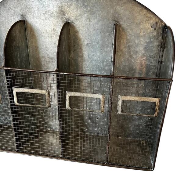 Galvanized, rustic farmhouse, organizer decor - Picture 7 of 11